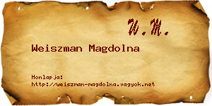 Weiszman Magdolna névjegykártya
